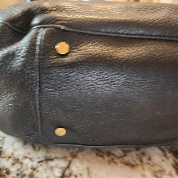 Tory Burch Amanda Purse, Shoulder Bag, Satchel, Black Leather, Classic Hobo EUC - Picture 3 of 16